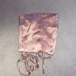 SILVER PINK CROP TOP